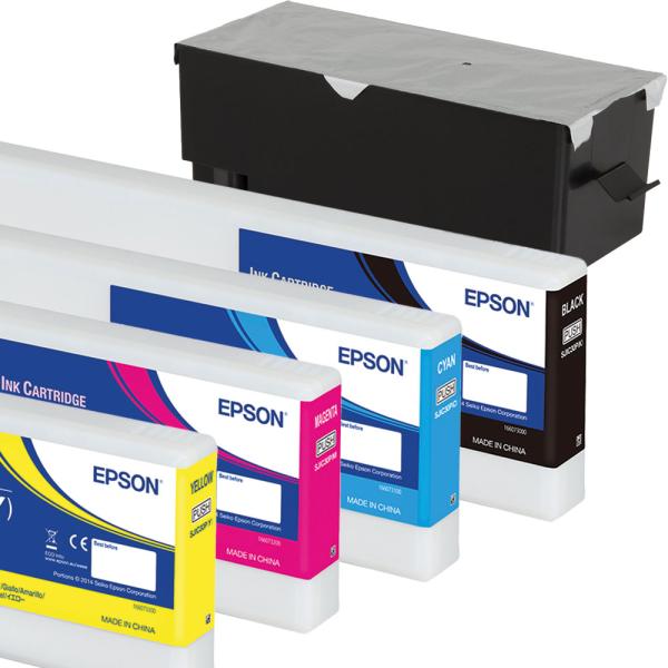 Epson C7500G Set Tintenkartuschen + Maintenance Box